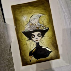 Œuvre originale « Sorcière d’or »