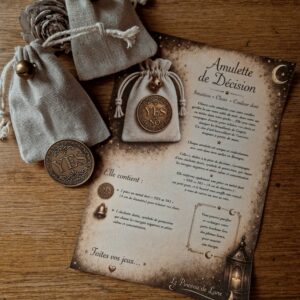 « Amulette de décision » -version doré-