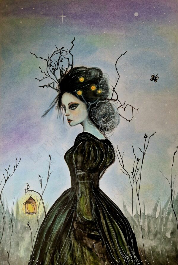 Illustration originale "L'esprit du bleuet" – Image 2
