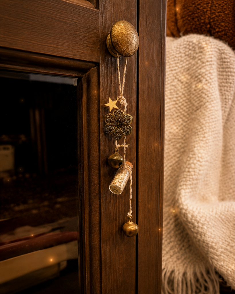 amulette des fées talisman protection foyer cloches symbole magique porte
