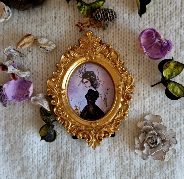 Miniature doré "L'esprit du bleuet"
