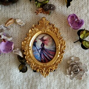 Miniature doré « L’héritière des savoirs »
