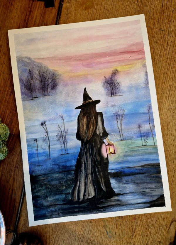 Illustration originale "La clairvoyante"