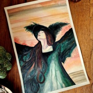 Illustration originale « La mère-veille »