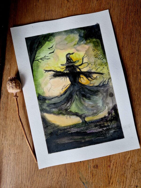 Illustration originale "Le vol de nuit"