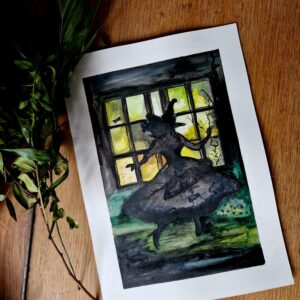 Illustration originale "Les murmures de la nuit"