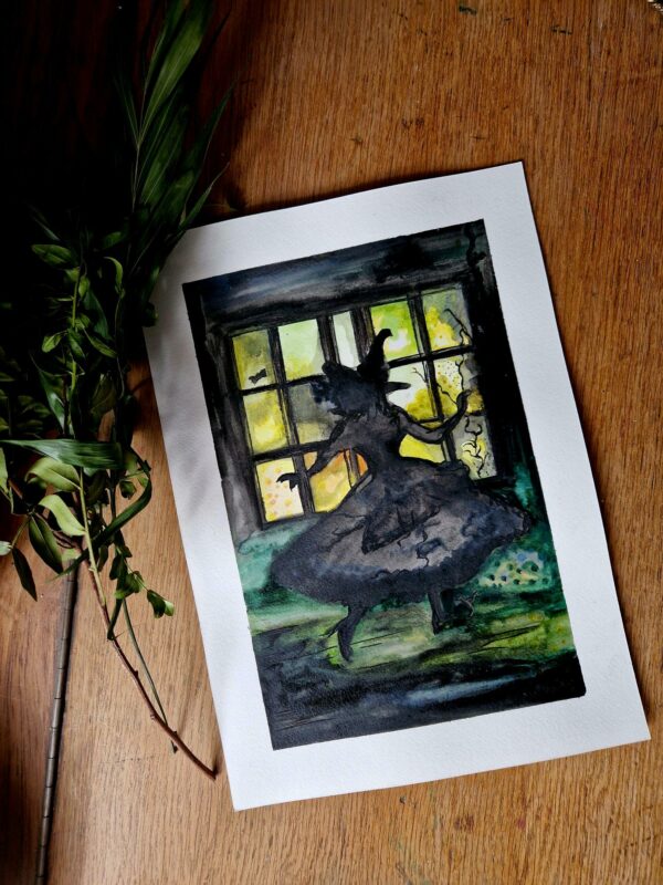 Illustration originale "Les murmures de la nuit"