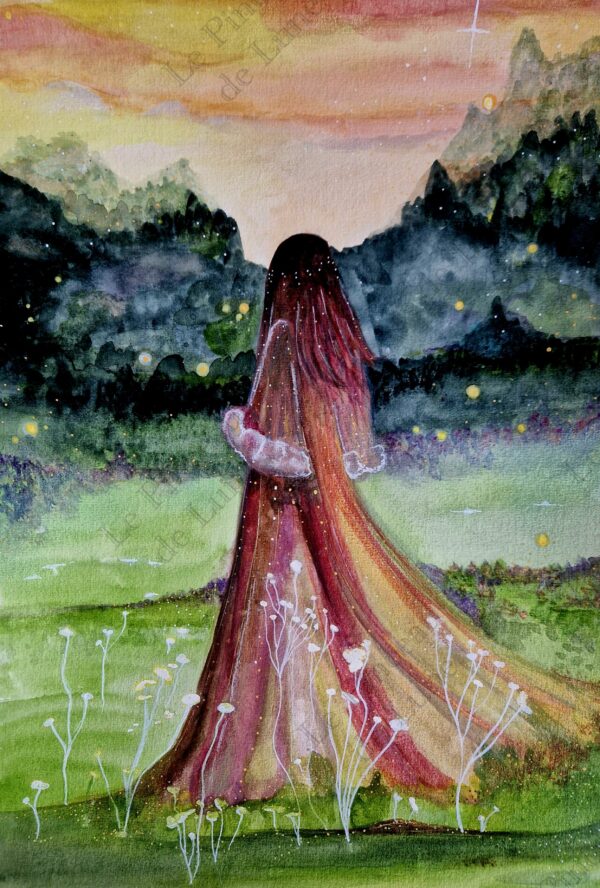 Illustration originale "L'intuitive" – Image 2