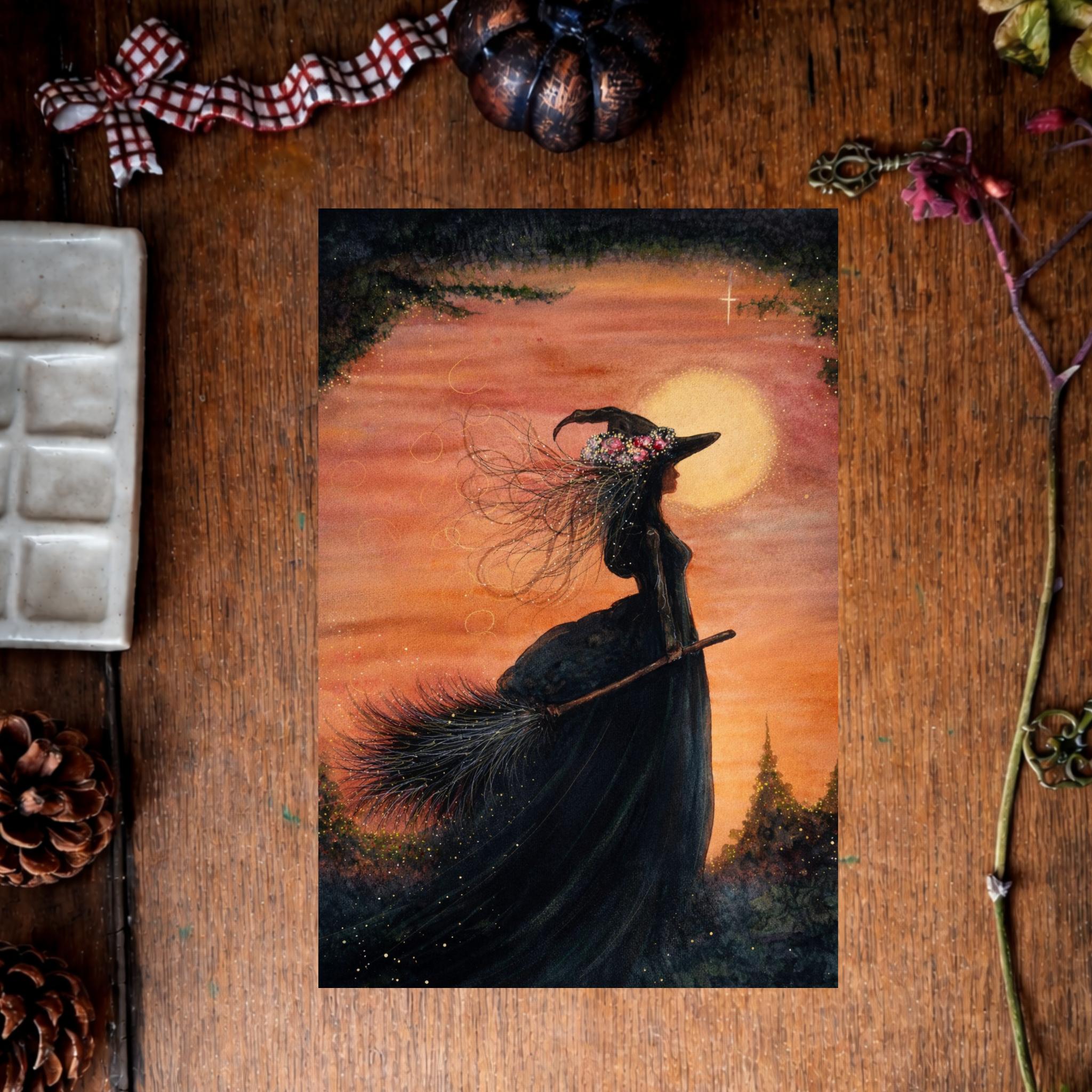 Illustration “L’Alchimiste”, univers symbolique lié à la transformation et au changement intérieur