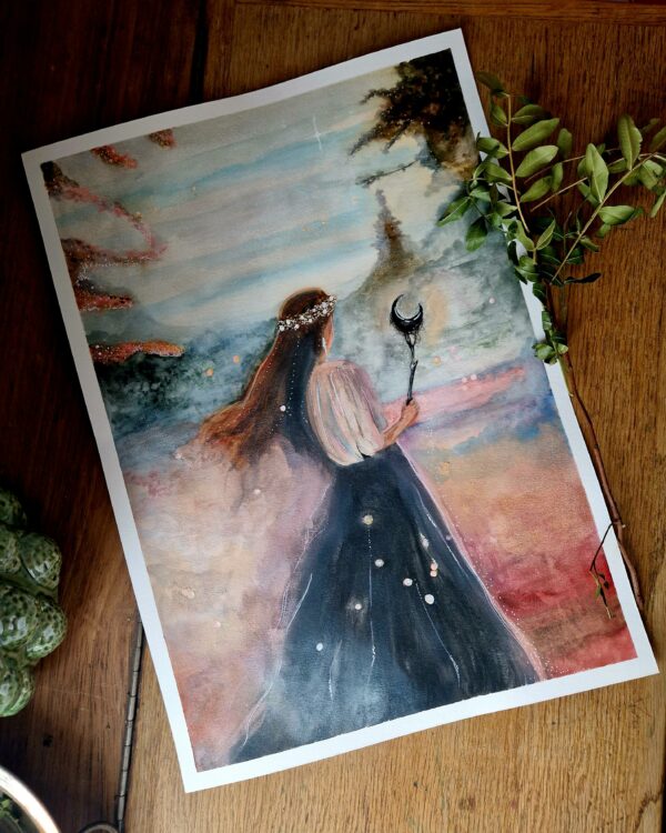 Illustration originale "Lunaison "