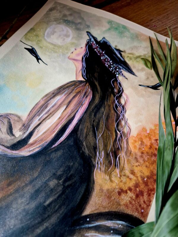 Illustration originale "Elle qui revient avec le vent" – Image 2