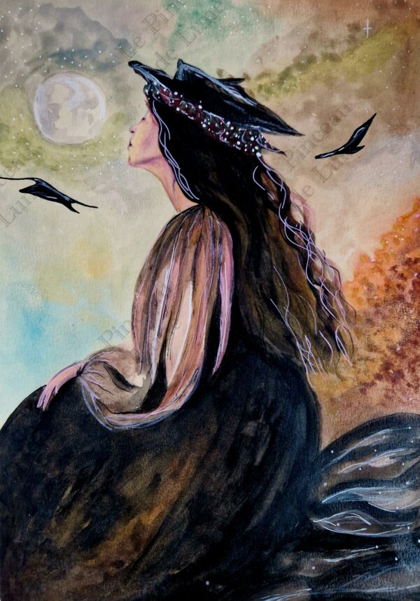 Illustration originale "Elle qui revient avec le vent" – Image 3