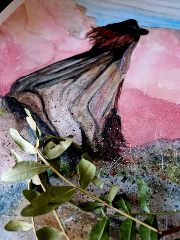 Illustration originale "La Voyageuse" – Image 3