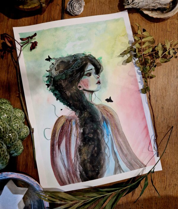 Illustration originale "Écume"