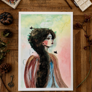 Illustration originale « La Romantique »