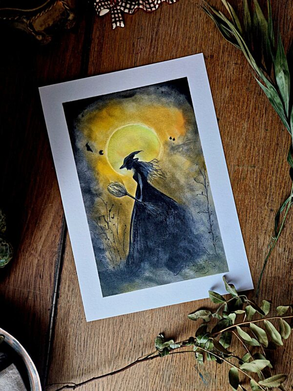 Illustration originale "La nuit de l'aurore"