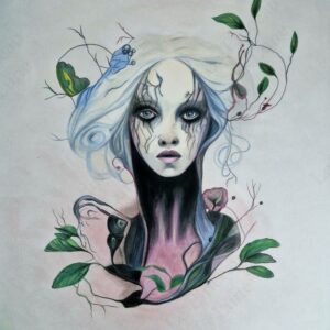 Illustration originale « Le bal des fantômes « 