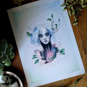 Illustration originale « Le bal des fantômes « 