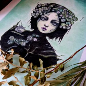 Illustration originale « L’herboriste »