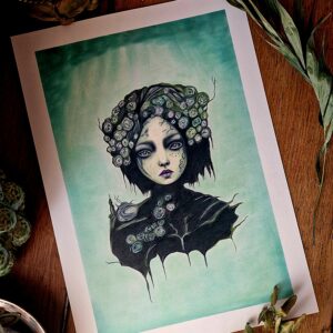 Illustration originale « L’herboriste »