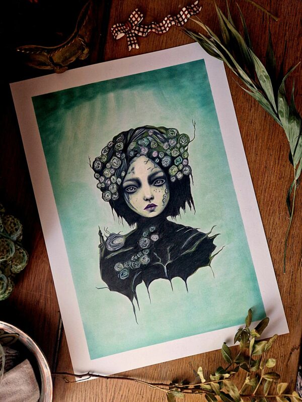Illustration originale "L'herboriste"
