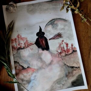 Illustration originale « La traversée du voile »