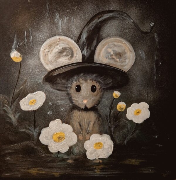 Toile(70cm x 70cm) "Sourcière Marguerite"
