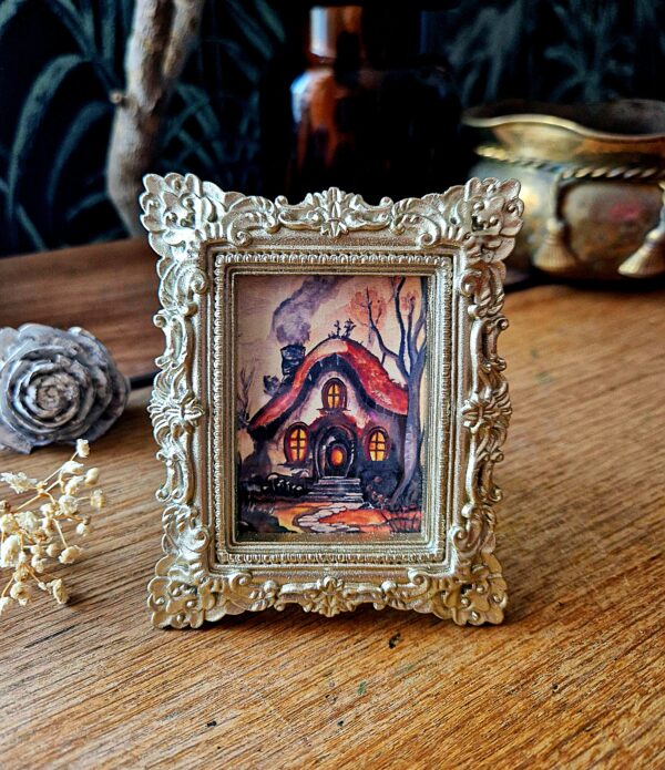 Miniature argenté "La chaumière enchantée"