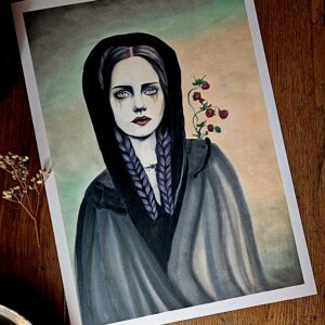 Illustration originale « La Gardienne des Vœux »