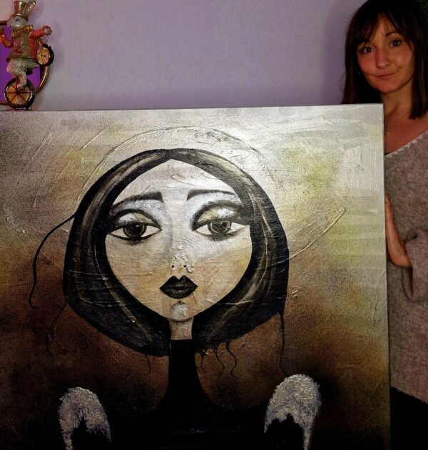 Toile(80cm x 80cm) "La Magistrelle"