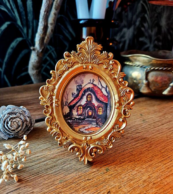 Miniature doré "La chaumière enchantée"