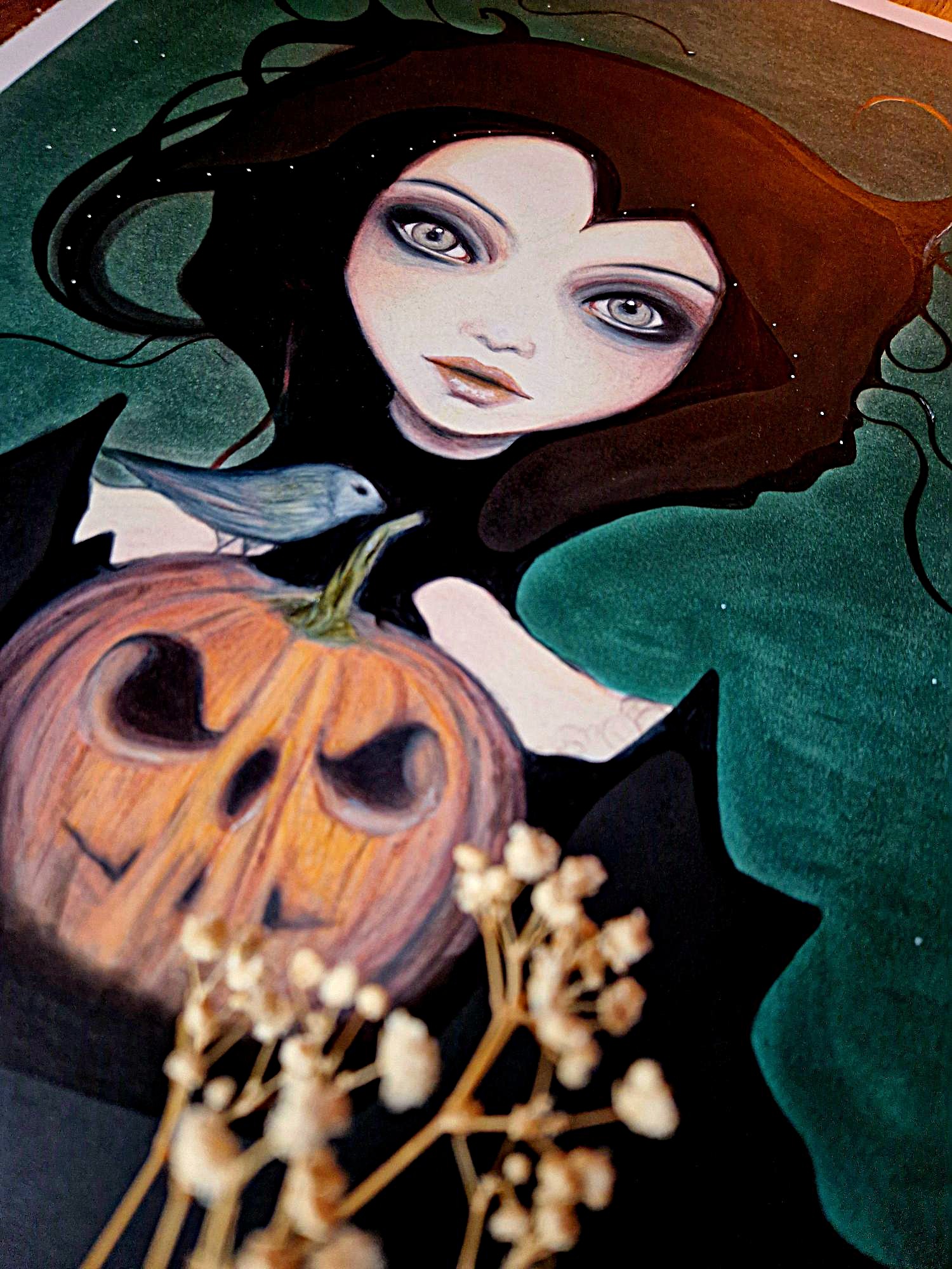 Illustration originale "Sorcière Roche-Ocre" – Image 2