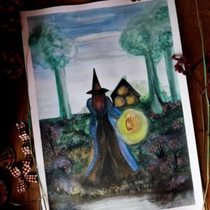 Illustration originale « La Solitaire « 