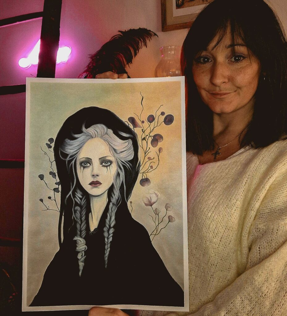 tirage d'art illustration sorcière magie