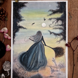 Illustration originale « Le Sentier de Lune »
