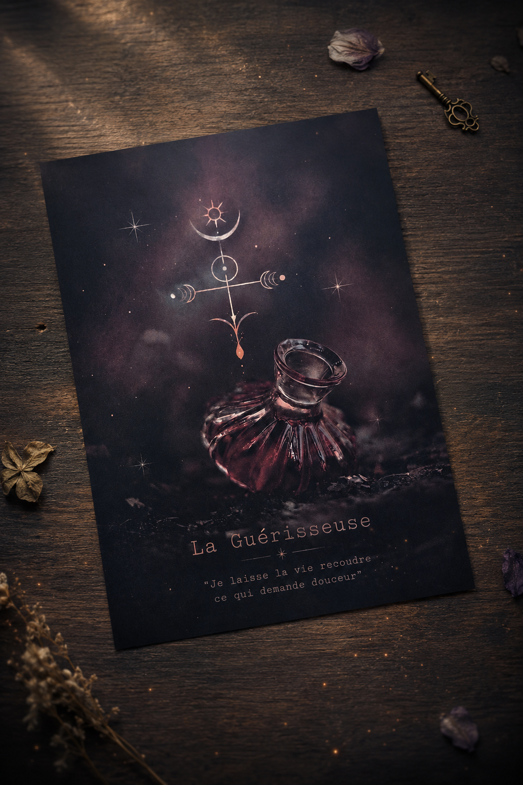 tirage d’art la guérisseuse symbole de guérison douceur et transformation