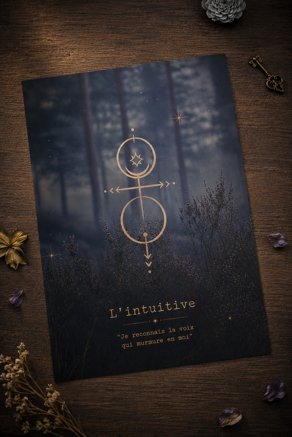 tirage d’art l intuitive symbole intuition écoute intérieure et ressentis