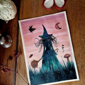 Illustration originale « Rêverie Automnale »