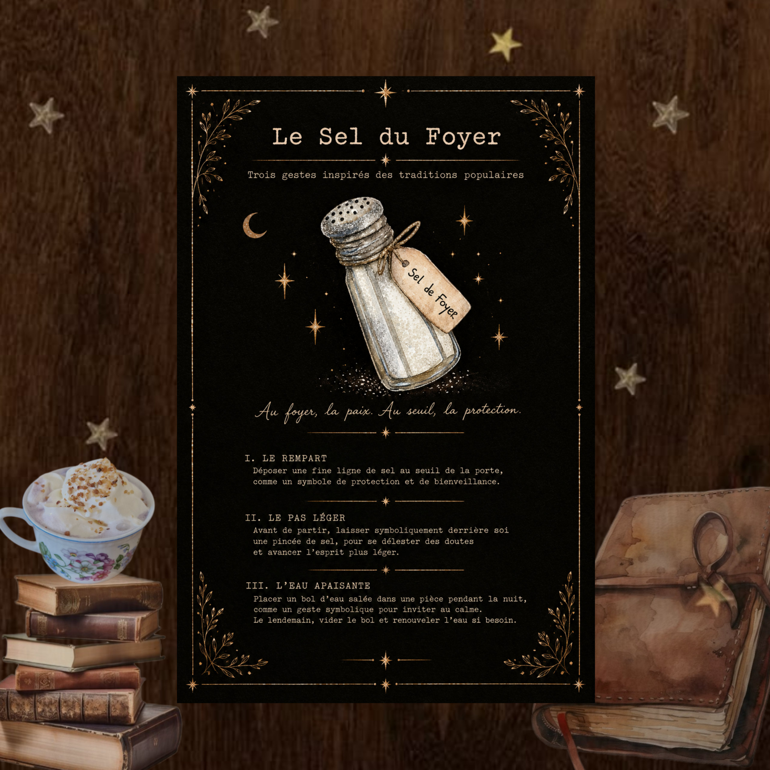 Le Sel du Foyer, tirage d’art illustré de la collection Les Feuillets illustrés.